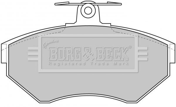 BORG & BECK Piduriklotsi komplekt,ketaspidur BBP1620